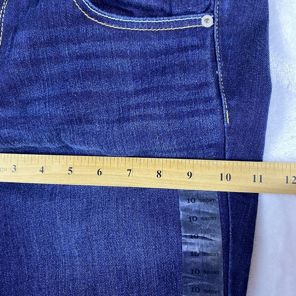 NWT American Eagle Jeans Women Sz 10 Petite Short Medium Wash Stretch Slim Boot - Picture 12 of 16